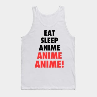 Eat, Sleep, Anime Tank Top